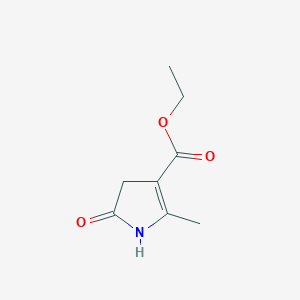 molecular formula C8H11NO3 B3060467 5-甲基-2-氧代-1,3-二氢吡咯-4-羧酸乙酯 CAS No. 4189-20-2
