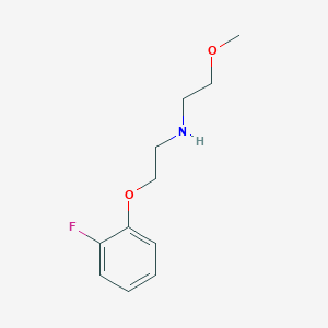 molecular formula C11H16FNO2 B3060468 2-(2-fluorophenoxy)-N-(2-methoxyethyl)ethanamine CAS No. 420102-44-9