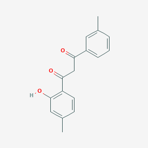 molecular formula C17H16O3 B3060469 1-(2-Hydroxy-4-methylphenyl)-3-(3-methylphenyl)propane-1,3-dione CAS No. 420823-80-9