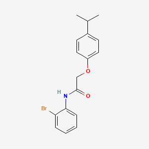 molecular formula C17H18BrNO2 B3060490 N-(2-Bromophenyl)-2-(4-isopropylphenoxy)acetamide CAS No. 431995-26-5