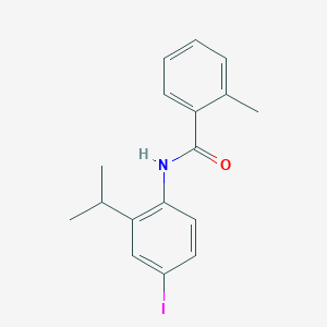 molecular formula C17H18INO B3060496 N-(4-Iodo-2-isopropylphenyl)-2-methylbenzamide CAS No. 434293-51-3