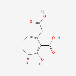 7-(Carboxymethyl)-2-hydroxy-3-oxo-1,4,6-cycloheptatriene-1-carboxylic acid