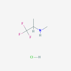 molecular formula C4H9ClF3N B3060510 N-Methyl-1,1,1-trifluoro-2-propylamine hydrochloride CAS No. 474510-49-1