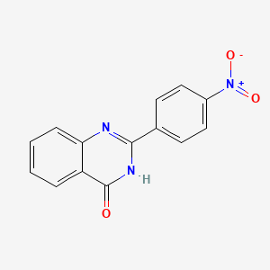 molecular formula C14H9N3O3 B3060514 2-(4-Nitrophenyl)quinazolin-4(1H)-one CAS No. 4765-59-7