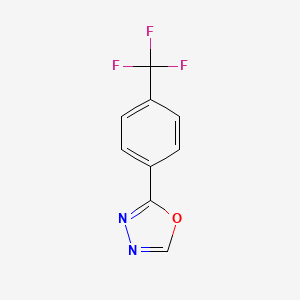 molecular formula C9H5F3N2O B3060515 2-[4-(Trifluoromethyl)phenyl]-1,3,4-oxadiazole CAS No. 477886-85-4