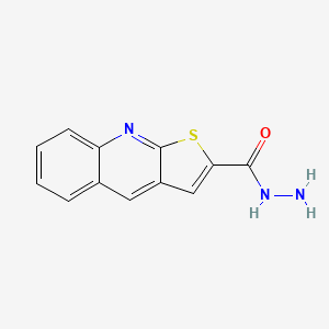 molecular formula C12H9N3OS B3060517 Thieno[2,3-b]quinoline-2-carbohydrazide CAS No. 478079-37-7