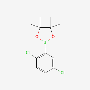 molecular formula C12H15BCl2O2 B3060520 2-(2,5-二氯苯基)-4,4,5,5-四甲基-1,3,2-二氧杂硼环己烷 CAS No. 479411-91-1