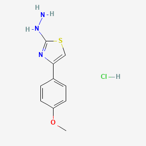 2-Hydrazino-4-(4-methoxyphenyl)-1,3-thiazole hydrochloride