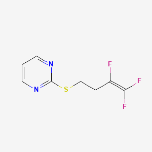 Pyrimidine, 2-((3,4,4-trifluoro-3-butenyl)thio)-