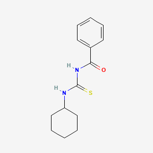 molecular formula C14H18N2OS B3060525 N-(环己基氨基羰基硫代)苯甲酰胺 CAS No. 4921-92-0