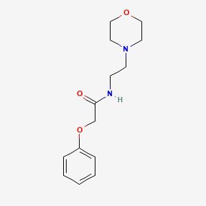 molecular formula C14H20N2O3 B3060530 Acetamide, N-(2-(4-morpholinyl)ethyl)-2-phenoxy- CAS No. 49808-90-4