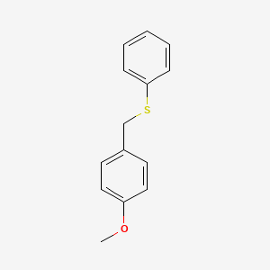 molecular formula C14H14OS B3060533 1-Methoxy-4-[(phenylsulfanyl)methyl]benzene CAS No. 5023-67-6