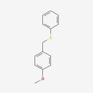 molecular formula C14H14OS B3060533 1-甲氧基-4-[(苯硫基)甲基]苯 CAS No. 5023-67-6