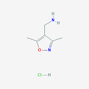 molecular formula C6H11ClN2O B3060534 (3,5-二甲基异恶唑-4-基)甲胺盐酸盐 CAS No. 503469-65-6