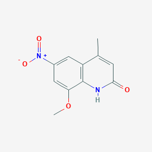 molecular formula C11H10N2O4 B3060535 8-Methoxy-4-methyl-6-nitroquinolin-2(1h)-one CAS No. 50553-66-7