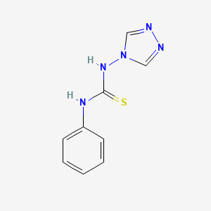 B3060544 1-phenyl-3-(4H-1,2,4-triazol-4-yl)thiourea CAS No. 5102-30-7