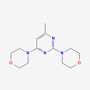 molecular formula C13H20N4O2 B3060550 4,4'-(6-甲基嘧啶-2,4-二基)二吗啉 CAS No. 52026-44-5