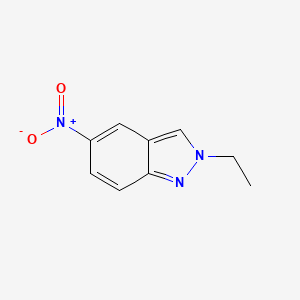 molecular formula C21H19NO2S3 B3060554 2-Ethyl-5-nitroindazole CAS No. 5228-50-2