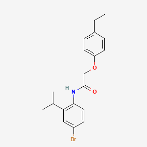 molecular formula C19H22BrNO2 B3060560 N-(4-溴-2-异丙基苯基)-2-(4-乙基苯氧基)乙酰胺 CAS No. 528531-90-0