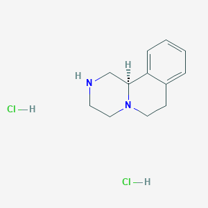 2H-Pyrazino[2,1-a]isoquinoline, 1,3,4,6,7,11b-hexahydro-, dihydrochloride, (R)-