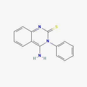 molecular formula C14H11N3S B3060569 4-imino-3-phenyl-3,4-dihydro-2(1H)-quinazolinethione CAS No. 53412-77-4