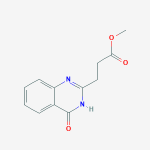 molecular formula C12H12N2O3 B3060573 methyl 3-(4-oxo-1H-quinazolin-2-yl)propanoate CAS No. 5368-39-8