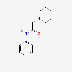 N-(4-methylphenyl)-2-piperidinoacetamide