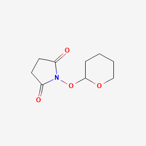 molecular formula C9H13NO4 B3060607 1-(Oxan-2-yloxy)pyrrolidine-2,5-dione CAS No. 55610-40-7