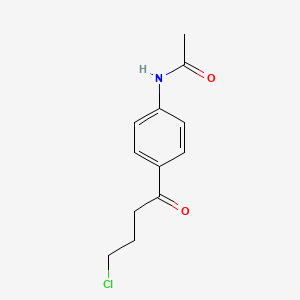 molecular formula C12H14ClNO2 B3060612 N-[4-(4-Chlorobutanoyl)phenyl]acetamide CAS No. 56924-11-9