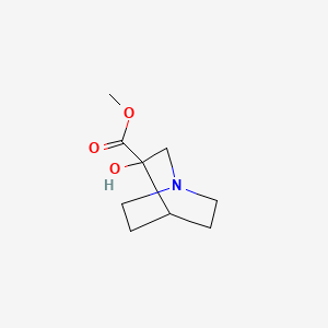 molecular formula C9H15NO3 B3060619 3-羟基-1-氮杂双环[2.2.2]辛烷-3-甲酸甲酯 CAS No. 57598-88-6
