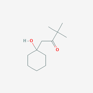molecular formula C12H22O2 B3060634 1-(1-羟基环己基)-3,3-二甲基丁烷-2-酮 CAS No. 59671-45-3