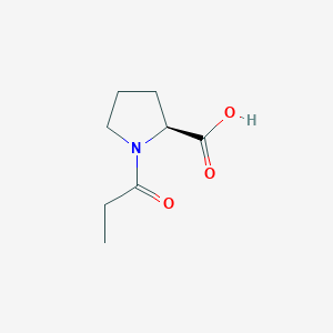 molecular formula C8H13NO3 B3060635 (2S)-1-propanoylpyrrolidine-2-carboxylic acid CAS No. 59785-66-9