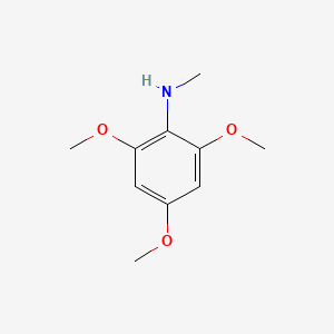 molecular formula C10H15NO3 B3060640 2,4,6-三甲氧基-N-甲基苯胺 CAS No. 600121-37-7