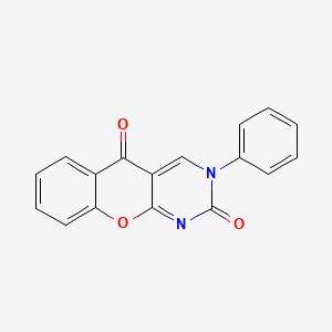 molecular formula C17H10N2O3 B3060648 3-phenyl-2H-chromeno[2,3-d]pyrimidine-2,5(3H)-dione CAS No. 61424-77-9