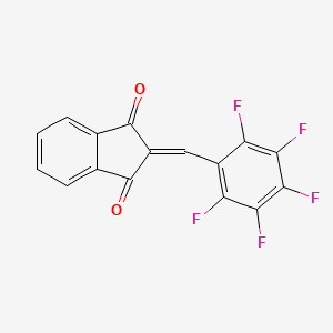 1H-Indene-1,3(2H)-dione, 2-[(pentafluorophenyl)methylene]-