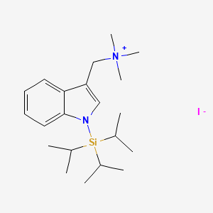 N,N,N-trimethyl[1-(triisopropylsilyl)-1H-indol-3-yl]methanaminium iodide