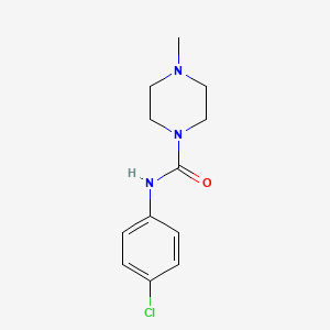 molecular formula C12H16ClN3O B3060672 n-(4-Chlorophenyl)-4-methylpiperazine-1-carboxamide CAS No. 6266-78-0