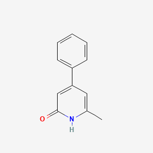 molecular formula C12H11NO B3060679 6-Methyl-4-phenylpyridin-2(1h)-one CAS No. 63404-83-1