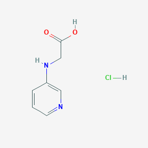 molecular formula C7H9ClN2O2 B3060681 2-(Pyridin-3-ylamino)acetic acid hydrochloride CAS No. 6345-28-4