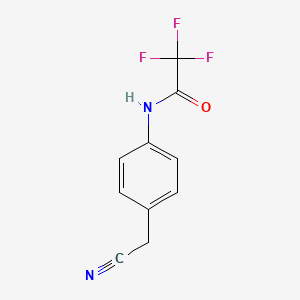 molecular formula C10H7F3N2O B3060685 N-[4-(cyanomethyl)phenyl]-2,2,2-trifluoroacetamide CAS No. 63898-17-9