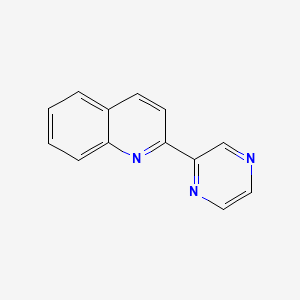 molecular formula C13H9N3 B3060690 Quinoline, 2-pyrazinyl- CAS No. 64858-32-8