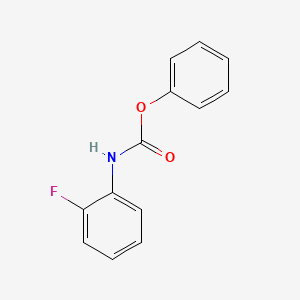 molecular formula C13H10FNO2 B3060692 苯基 N-(2-氟苯基)氨基甲酸酯 CAS No. 65140-97-8