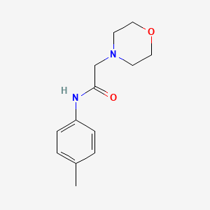 molecular formula C13H18N2O2 B3060693 N-(4-methylphenyl)-2-morpholinoacetamide CAS No. 65446-97-1