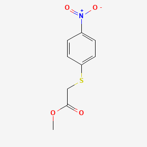 molecular formula C9H9NO4S B3060699 Methyl 2-[(4-nitrophenyl)sulfanyl]acetate CAS No. 6625-35-0