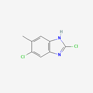 molecular formula C8H6Cl2N2 B3060710 2,6-dichloro-5-methyl-1H-1,3-benzodiazole CAS No. 683240-82-6