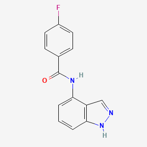 4-fluoro-N-(1H-indazol-4-yl)benzenecarboxamide