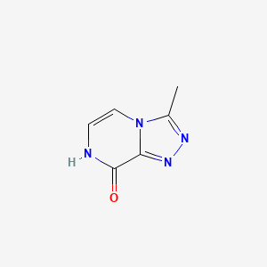 molecular formula C6H6N4O B3060713 3-甲基[1,2,4]三唑并[4,3-a]吡嗪-8(7H)-酮 CAS No. 68774-82-3