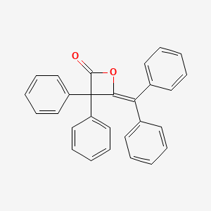 molecular formula C28H20O2 B3060716 4-(Diphenylmethylidene)-3,3-diphenyloxetan-2-one CAS No. 6925-23-1