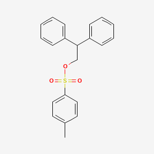 molecular formula C21H20O3S B3060717 2,2-Diphenylethyl 4-methylbenzenesulfonate CAS No. 6944-27-0