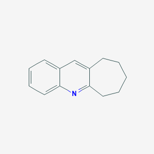 molecular formula C14H15N B3060721 7,8,9,10-tetrahydro-6H-cyclohepta[b]quinoline CAS No. 7092-81-1